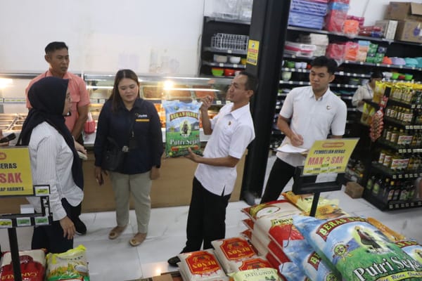 Pastikan Harga Bahan Pokok Sesuai Ketentuan, Satgas Saber Pangan Polda Bali Gelar Sidak Pasar