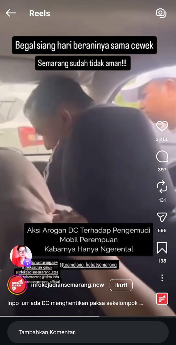Aksi Brutal di Exit Tol Semarang, Wisatawan Trauma Usai Kunci Mobil Dirampas Debt Collector