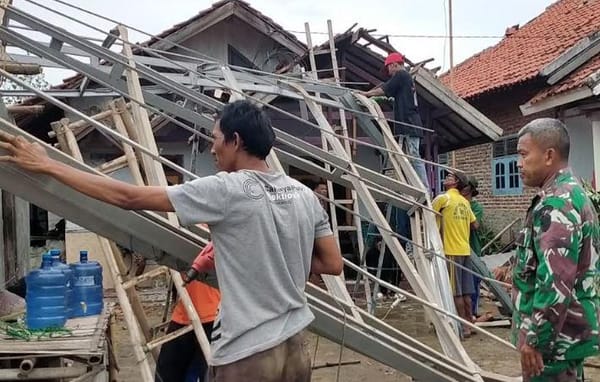 Puting Beliung Terjang 5 Desa di Klaten, Ratusan Rumah Rusak