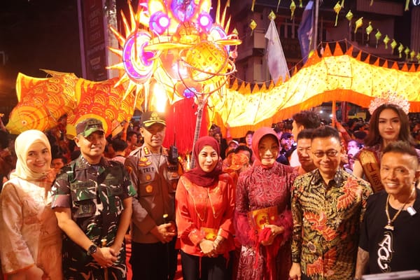 Parade Naga Bersinar Cap Go Meh 2026 di Gajah Mada Berlangsung Aman, Polresta Pontianak All Out