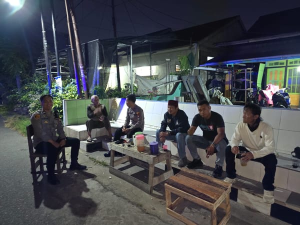 Antisipasi Gangguan Kamtibmas, Personil Enggang Lakukan Himbauan Humanis