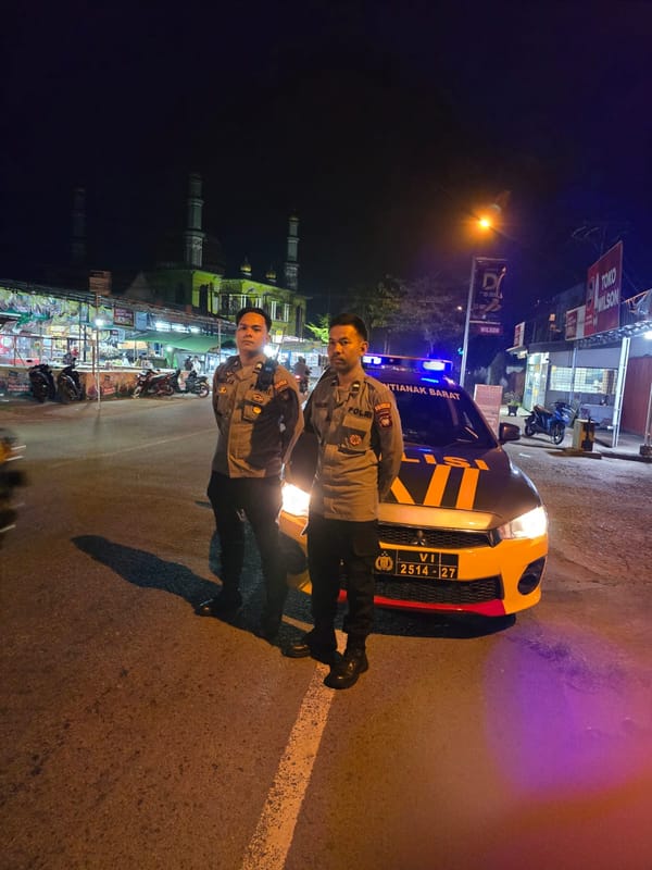Personil Enggang Turun ke Jalan, Himbau Remaja Hindari Balap Liar dan Perang Sarung