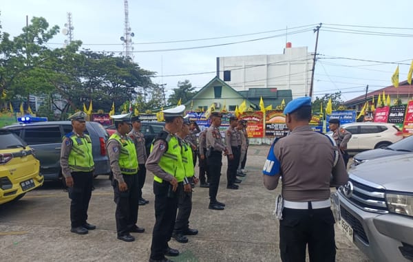 Polisi Lakukan Pengamanan Musda XI Partai Golkar Kalbar di Hotel Golden Tulip Pontianak