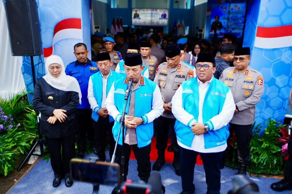 Kapolri Hadiri Silaturahmi Ramadhan KSPSI Jatim, Buruh Diajak Dukung Upaya Perdamaian Presiden