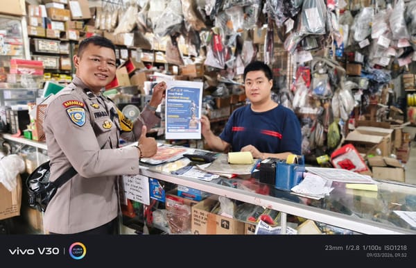 Jaga Kondusifitas Lebaran, Polsek Pontianak Utara Gelar Patroli Dialogis