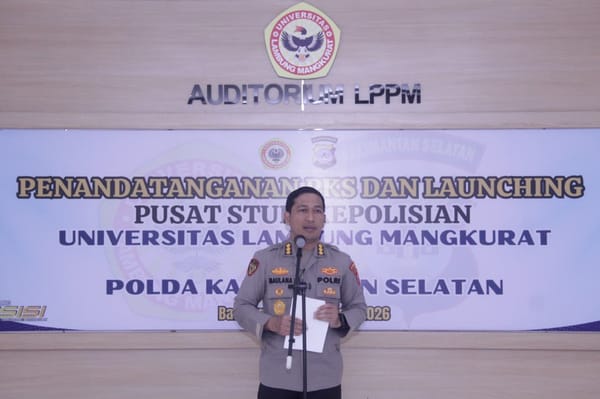 Sinergi Polda Kalsel dan ULM Dirikan Pusat Studi Ilmu Kepolisian