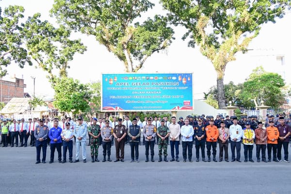 Amankan Idul Fitri 1447 H, Polda Jambi Gelar Apel Pasukan Operasi Ketupat 2026