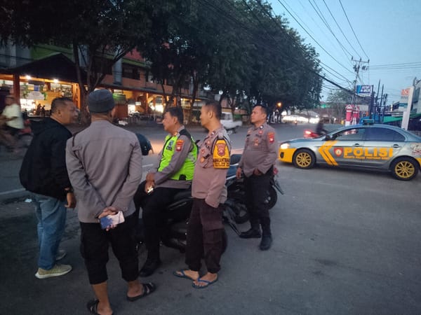 Antisipasi Perang Sarung, Polsek Pontianak Barat Intensifkan Patroli Stationer
