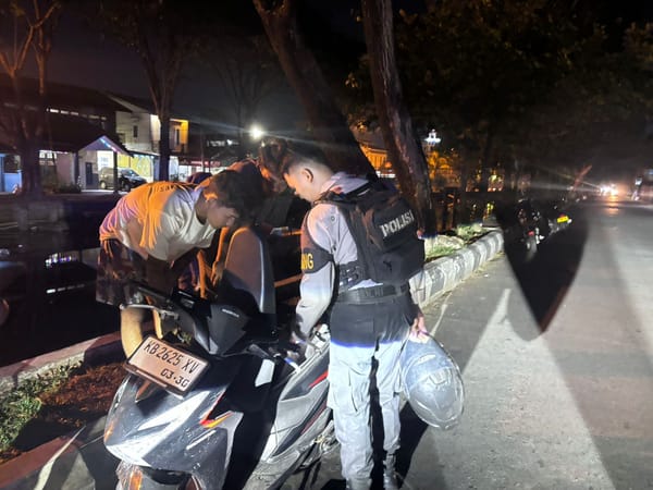 Cegah Gangguan Kamtibmas, Patroli Enggang Polresta Pontianak Sisir Wilayah Kota