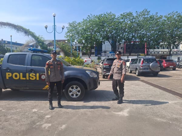 Polsek Pontianak Utara Gelar Patroli Gereja Saat Ibadah Minggu