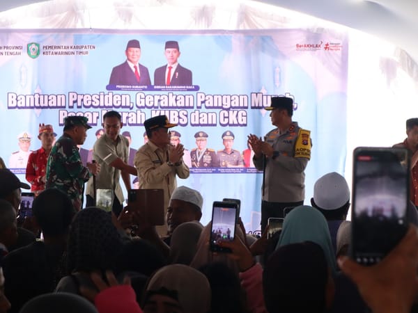 Forkopimda Kalteng Serahkan Bantuan Presiden untuk Warga Kotim, Bukti Negara Hadir Bantu Masyarakat