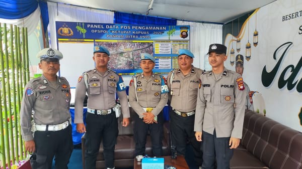 Pastikan Disiplin Anggota, Subsatgas Propam Kontrol Pos Pam Operasi Ketupat Kapuas 2026