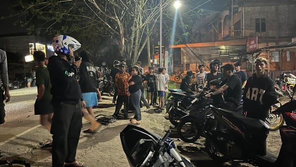 Polisi Sigap Tangani Kecelakaan, Pos Pam Tanjung Raya Timur 70 Amankan Lokasi TKP