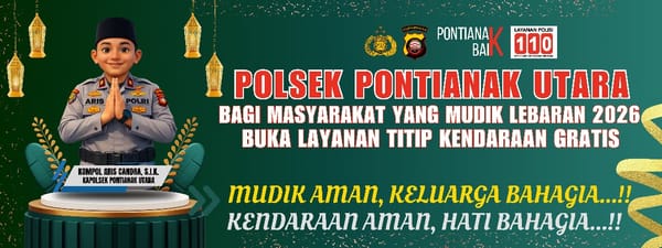 Warga Mudik Lebaran, Polsek Pontianak Utara Siap Amankan Kendaraan yang Dititipkan