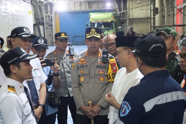 Arus Mudik Mulai Padat, Kapolresta Pontianak dan Forkopimda Tinjau Pelabuhan Dwikora