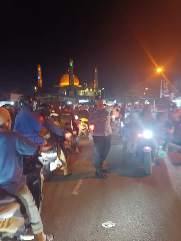 Kemacetan di Simpang Karet–Komyos Sudarso, Polisi Lakukan Pengaturan Lalu Lintas