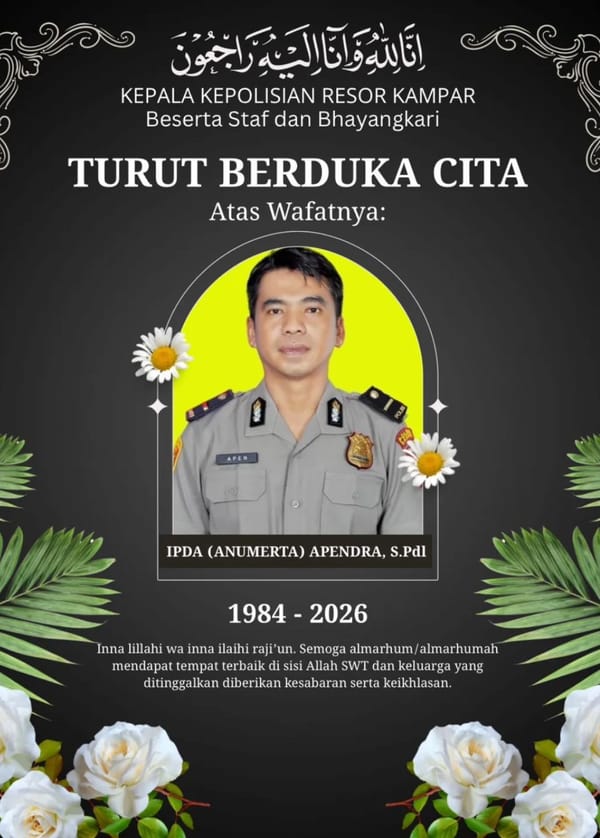 Apendra Gugur saat Kawal Malam Takbiran, Dapat KPLB dari Polri