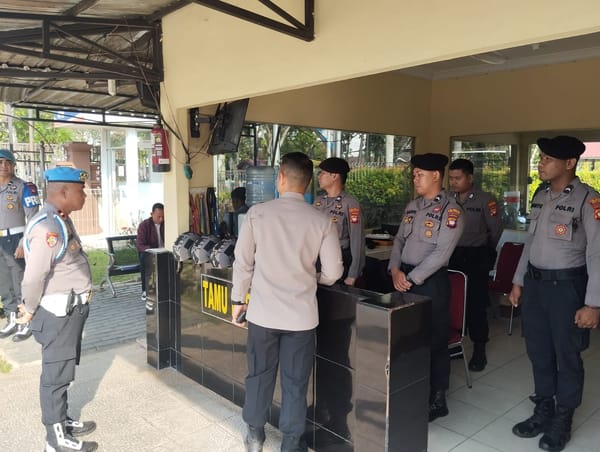 Wakapolresta Pontianak Cek Kesiapsiagaan Personel Jaga Mako, Ingatkan Disiplin dan Kewaspadaan