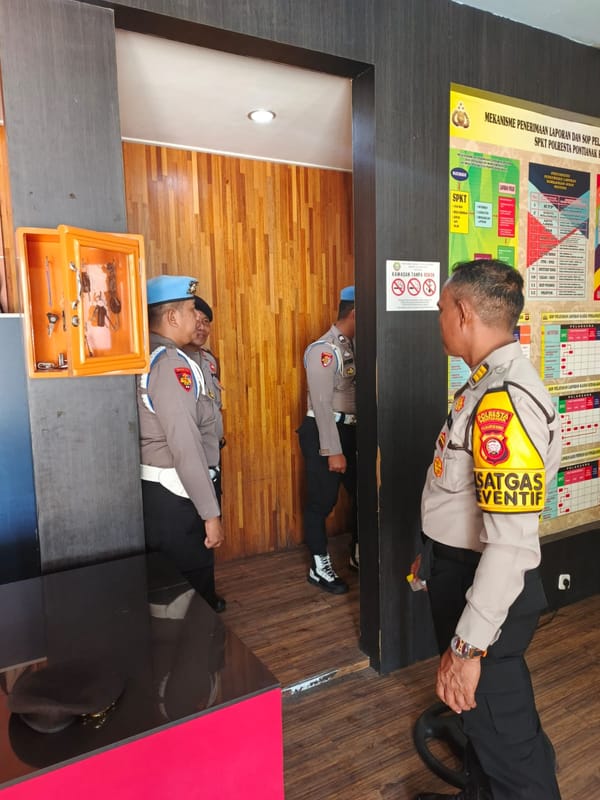 Upaya Pencegahan Narkoba, Personel Sat Samapta Polresta Pontianak Jalani Tes Urine