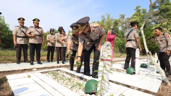 HUT ke-31 Polda Kalteng, Tradisi Ziarah dan Tabur Bunga Digelar di TMP Sanaman Lampang