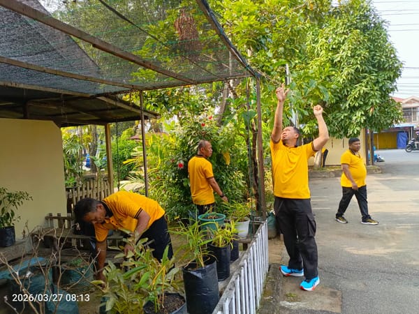 Kurve Rutin, Personel Polsek Pontianak Barat Bersihkan Area Mako
