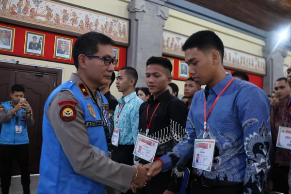 Polda Bali Tegaskan Rekrutmen Bersih Lewat Sumpah dan Pakta Integritas Penerimaan Polri 2026