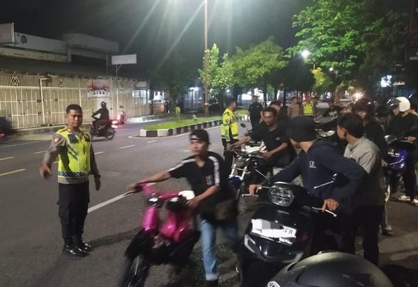 Belasan Sepeda Motor Terjaring Razia, Diduga Digunakan untuk Balap Liar di Cilacap