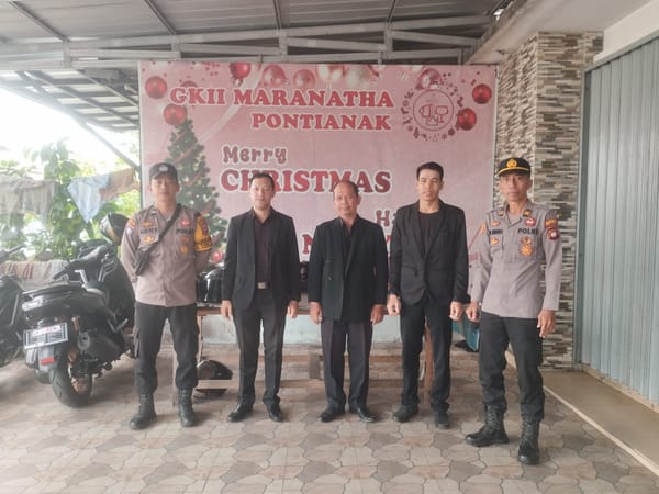 Polsek Pontianak Barat Amankan Ibadah Jum’at Agung dan Paskah, Situasi Berlangsung Kondusif