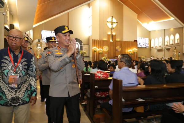 Kunjungi Gereja St. Yoseph, Kapolda Sumsel Tekankan Pentingnya Kebersamaan Jaga Kamtibmas Sumsel