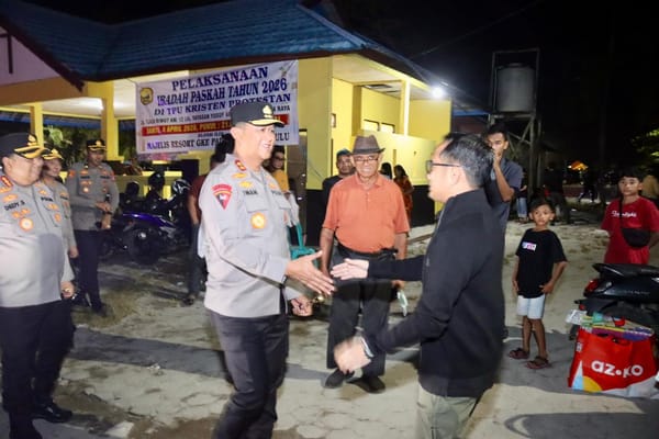 Kapolda Kalteng Cek Langsung Pengamanan Malam Paskah, Jamin Ibadah Berlangsung Aman dan Kondusif