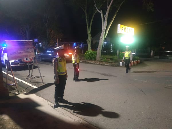 Patroli Malam Ditingkatkan, Sat Lantas Polresta Pontianak Sasar Balap Liar dan Knalpot Brong
