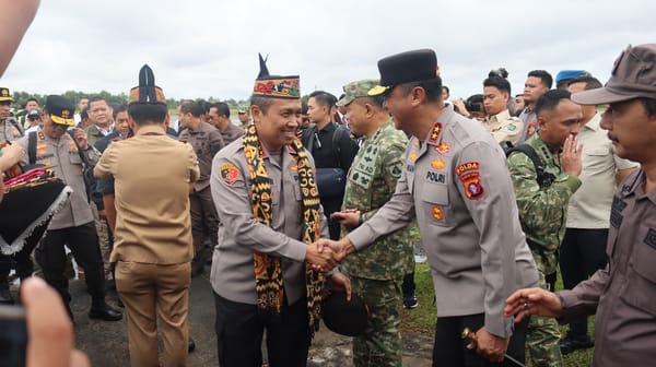 Kapolda Kalteng Sambut Kunker Menhan dan Tim Satgas PKH di Bumi Tambun Bungai