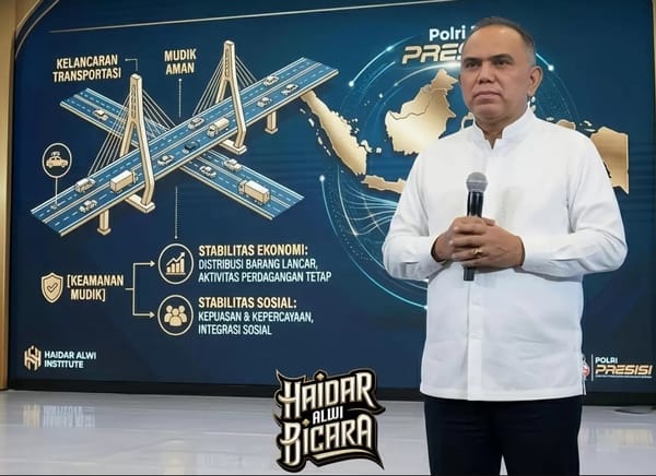 Haidar Alwi Sebut Operasi Ketupat 2026 Jadi Bukti Presisi Kapolri, 85,3 Persen Pemudik Puas