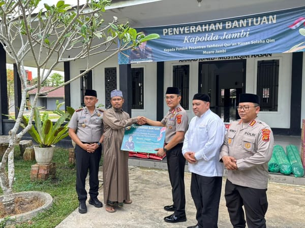 Kapolda Jambi Pererat Sinergi dengan Ponpes HSQ Muaro Jambi