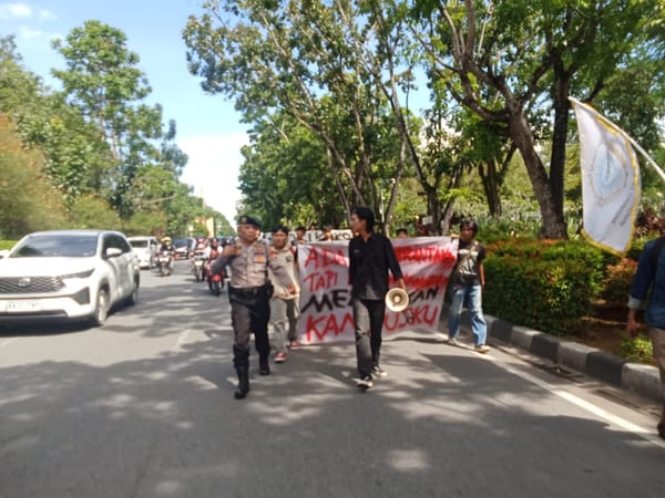 Polresta Pontianak Kawal Aksi Mahasiswa Polnep, Situasi Tetap Kondusif