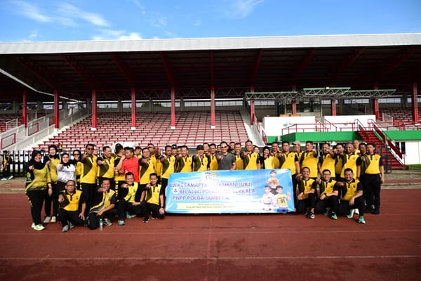 Polda Jambi Gelar Uji Kesamaptaan Jasmani Berkala Semester I Tahun 2026