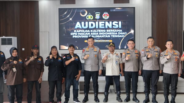 Pererat Silaturahmi, Kapolda Terima Audiensi DPD Macan Asia Indonesia Kalteng