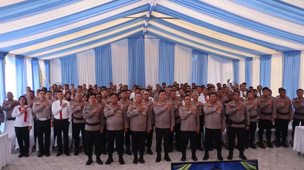 Kapolda Kalteng Ingatkan Personel Polresta Palangka Raya Tingkatkan Disiplin, Profesionalisme, dan Integritas