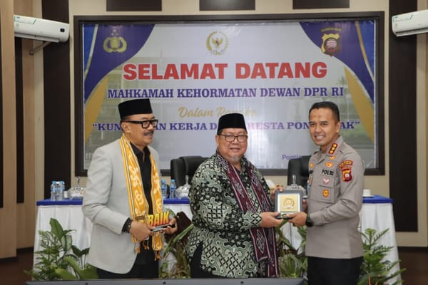 Kunjungan MKD DPR RI ke Polresta Pontianak, Bahas Koordinasi dan Penguatan Tugas