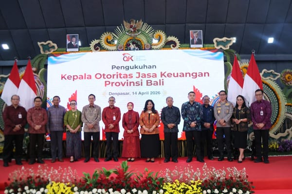 Sinergi Jaga Stabilitas Ekonomi, Wakapolda Bali Hadiri Pengukuhan Kepala OJK Provinsi Bali
