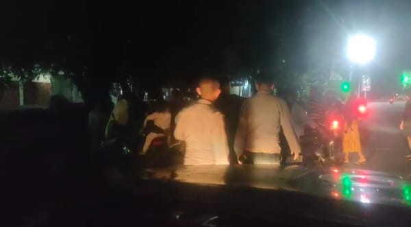 Gerak Cepat Patroli Enggang, Polsek Pontianak Timur Datangi TKP Laka Tunggal di Bawah Jembatan Tol Landak