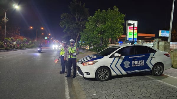 Patroli Blue Light Ditingkatkan, Sat Lantas Polresta Pontianak Cegah Balap Liar dan Gangguan Kamtibmas