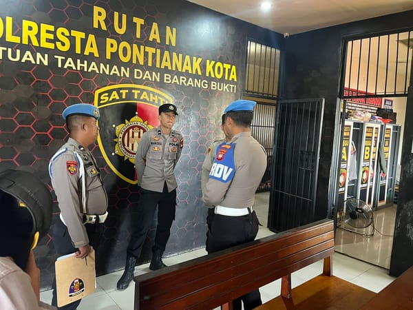 Siepropam Polresta Pontianak Awasi Pelayanan Publik di SPKT dan Rutan