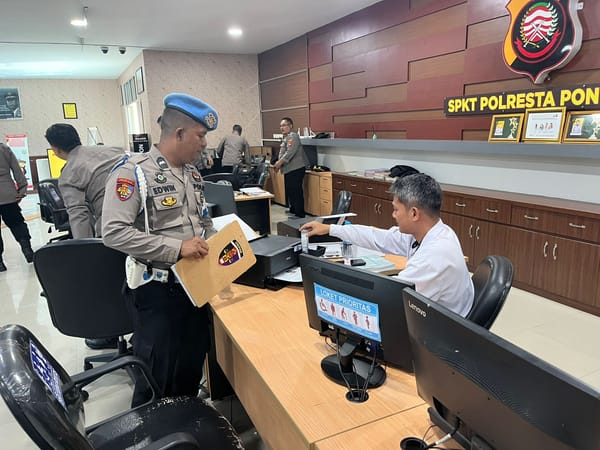Siepropam Polresta Pontianak Perketat Pengawasan Pelayanan Publik di SPKT dan Rutan