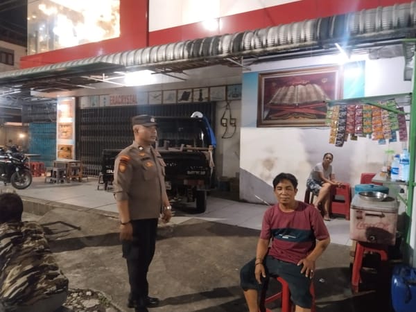 Polisi Gelar Patroli Enggang di Jalan Tanjung Pura, Ajak Warga Jaga Keamanan Lingkungan