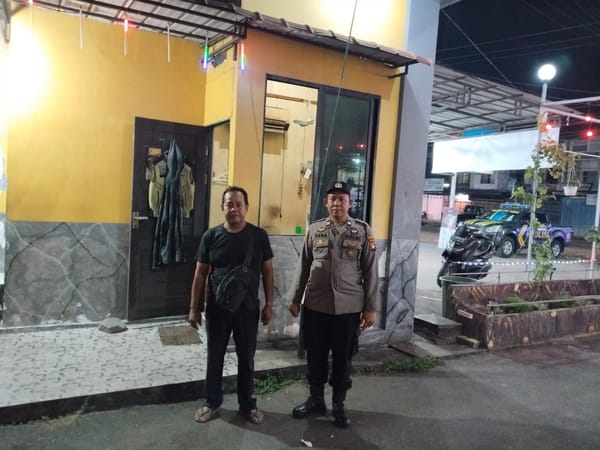 Enggang Timur Ajak Petugas Jaga Malam Perkuat Keamanan Wilayah Saat Patroli