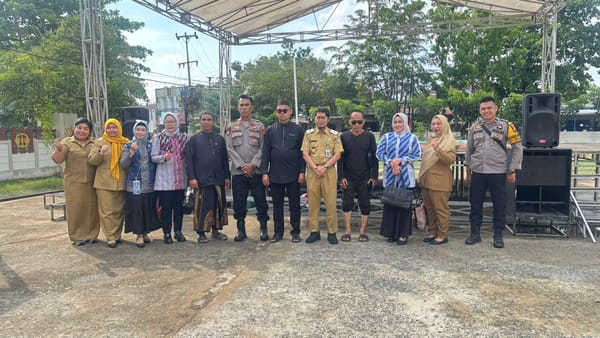 Personel Polsek Pontianak Amankan Event Tour Mukopi Dikawasan Tugu Khatulistiwa