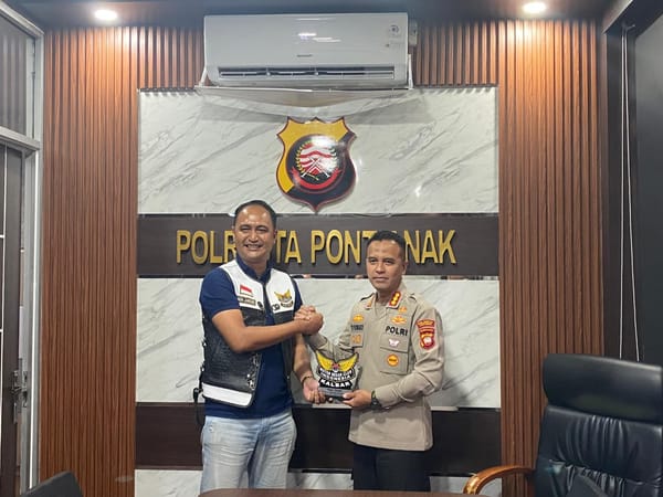 Kapolresta Pontianak dan MBCI Bahas Keselamatan Berkendara Motor Gede