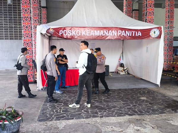 Pengamanan Naik Dango ke-3 di Rumah Radakng, Polsek Pontianak Kota Turun Langsung