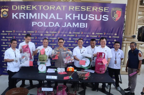 Tiga Orang Diamankan dalam Kasus Penyalahgunaan Gas Subsidi oleh Polda Jambi